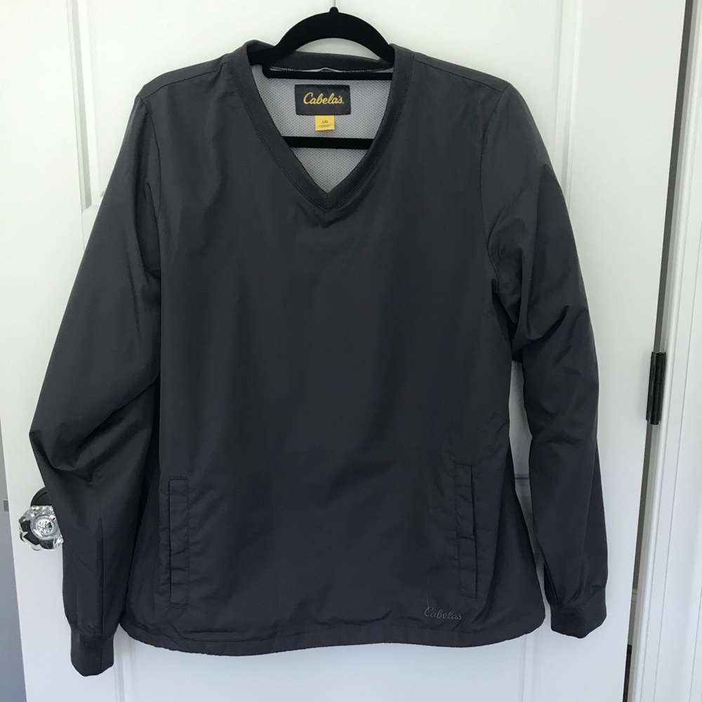 Cabela’s Men’s Gray Windbreaker Jacket. Size L